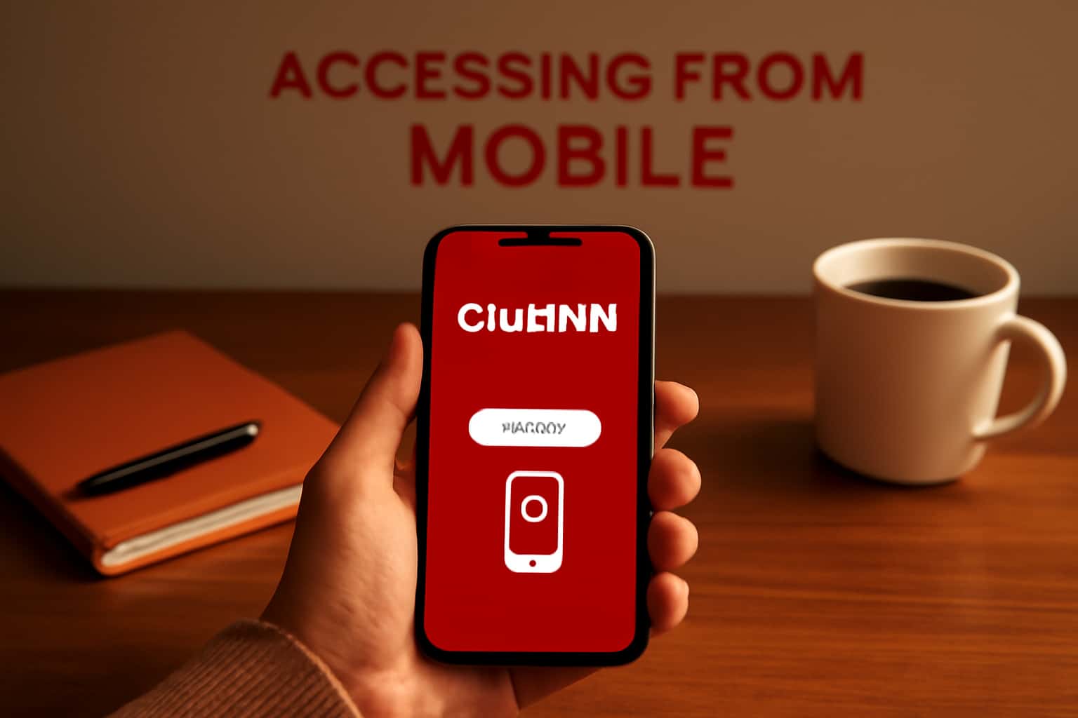 An informative mobile interface showing Accessing ClubINR features and options.