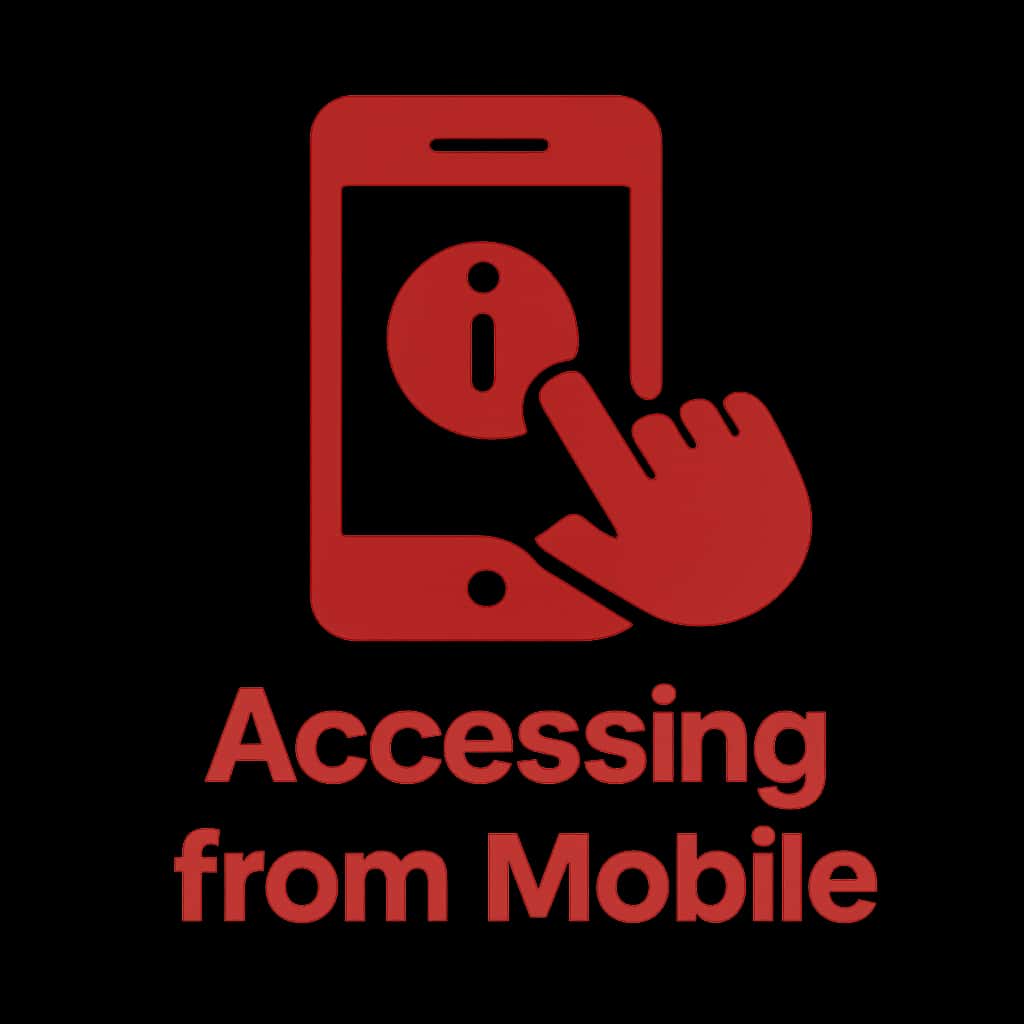 An icon representing mobile access to ClubINR.