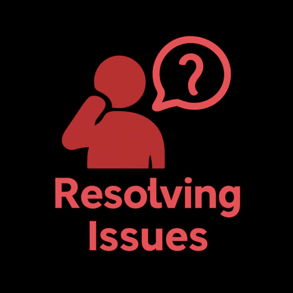 An icon representing help resources for Resolving ClubINR Issues.