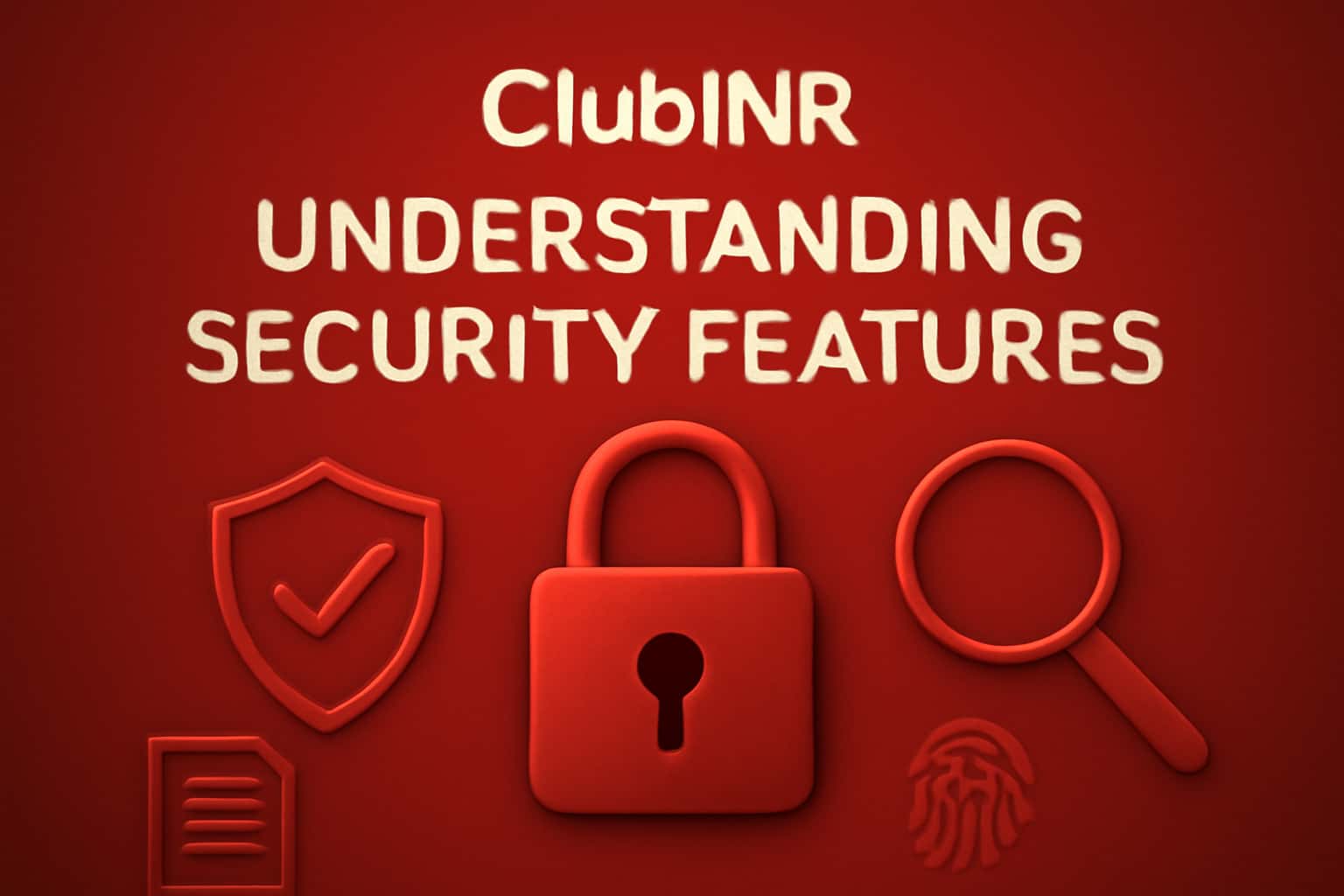 An informative depiction of security features related to the ClubINR platform.