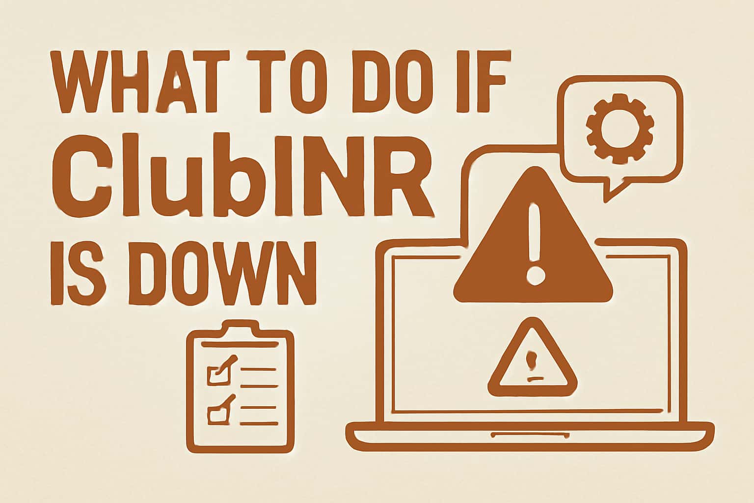 A visual representation of troubleshooting and support for ClubINR, featuring a tech-themed background with the text ClubINR.